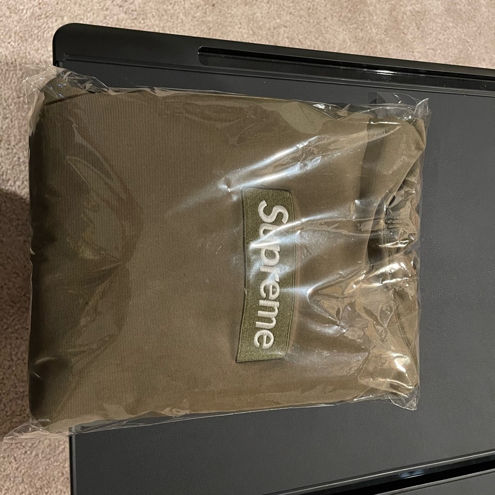 2007 Green supreme box logo Hoodie